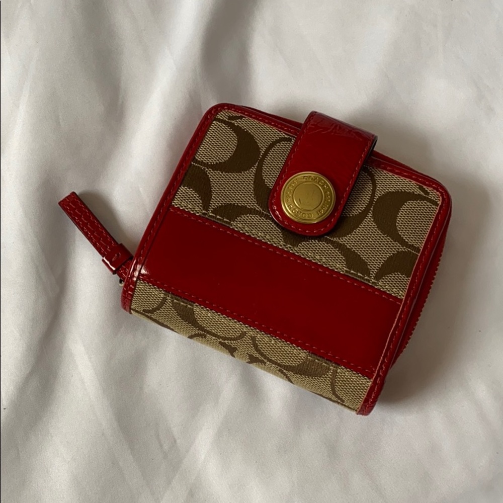 Original Red Coach Wallet